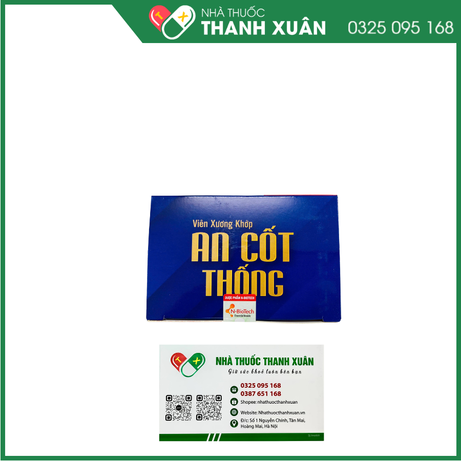 Viên xương khớp An Cốt Thống hỗ trợ giảm đau nhức xương khớp, thoái hoá khớp